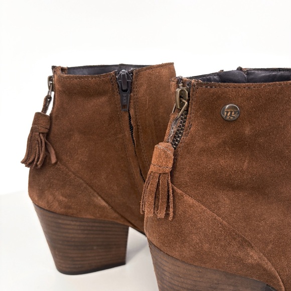 PAUL GREEN Jada Brown Suede Ankle Boots 8 - Picture 6 of 14